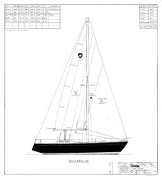 Columbia 43 Sail Plan - Mark III