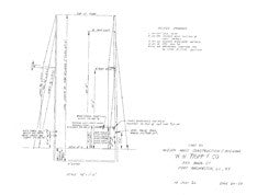 Columbia 50 Mizzen Mast Construction & Rigging