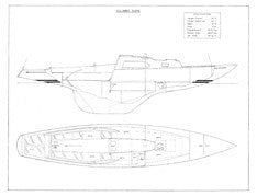 Columbia Sabre Interior & Starboard Profile Plan