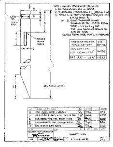 Columbia Yachts Shaft Log Plan
