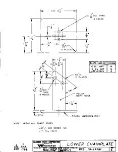 Columbia Yachts Lower Chainplate