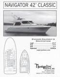 Navigator 42 Classic Specification Brochure