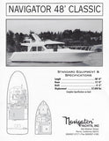 Navigator 48 Classic Specification Brochure