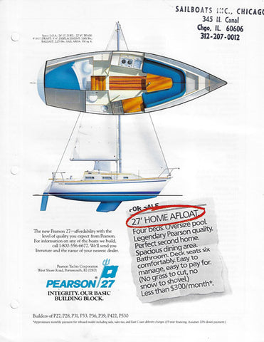 Pearson 27 Brochure