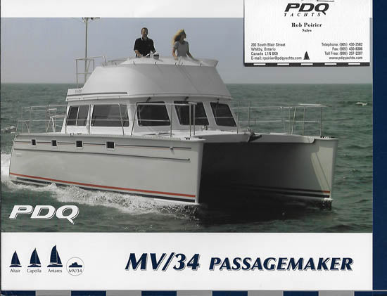 PDQ 34 Power Catamaran Brochure