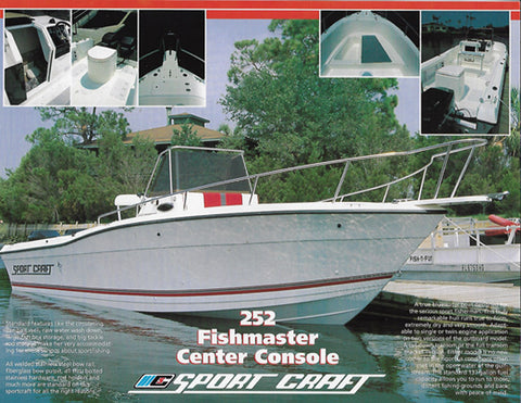 Sport Craft Fishmaster 252 Center Console Brochure