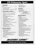 Sport Craft 270 Fishermaster Sport Brochure