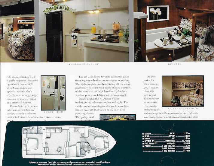 Silverton 41 Motor Yacht Brochure