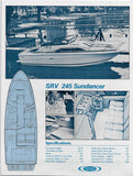 Sea Ray 245 SRV Sundancer Specification Brochure (1982)