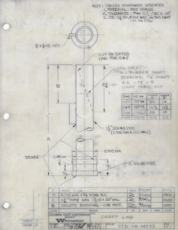 Columbia Yachts Shaft Log Plan