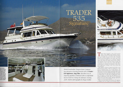 Trader 535 Signature Boat International Magazine Reprint Brochure