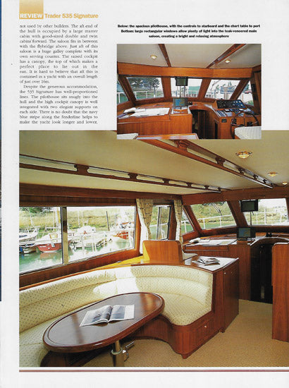 Trader 535 Signature Boat International Magazine Reprint Brochure
