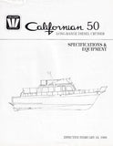 Wellcraft Californian 50 Trawler Specification Brochure