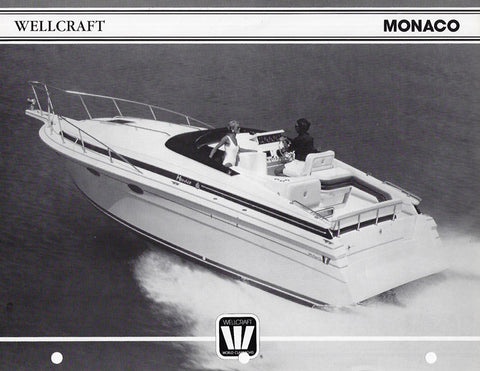 Wellcraft Monaco Specification Brochure